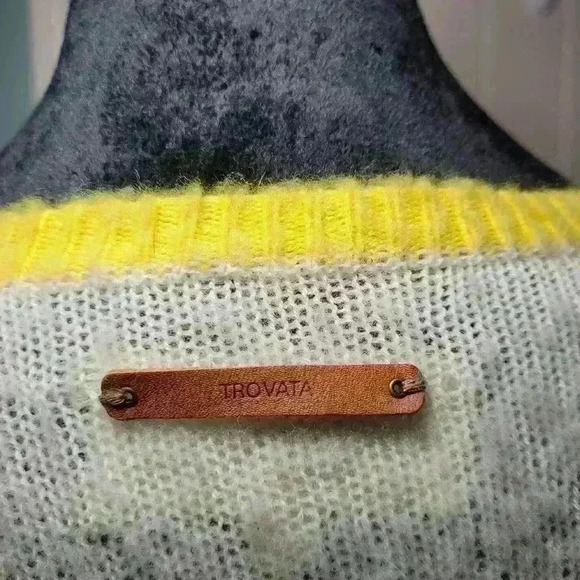 Brids of paradise by trovata 100% merino wool sweater size small - Picture 4 of 8